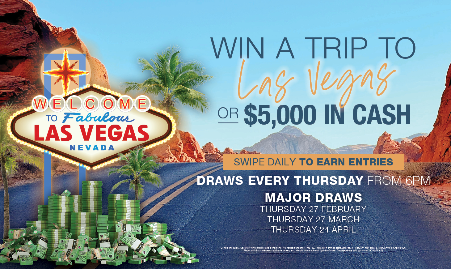 Sydney's South West | Western Sydney | Bar Western Sydney | South West pubs | Restaurants Western Sydney | Best restaurants Western Sydney | Western Sydney cafe | Italian restaurant Western Sydney - Vegas or Cash Promotion | Wyong - illustration 650d1aef-6de6-4730-a63f-26549b4e3f6d